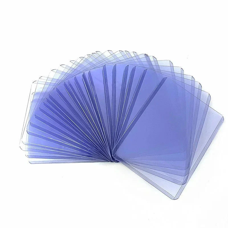 100 יחידות סליבים קשיחים לקלפי אספנות – פלסטיק שקוף